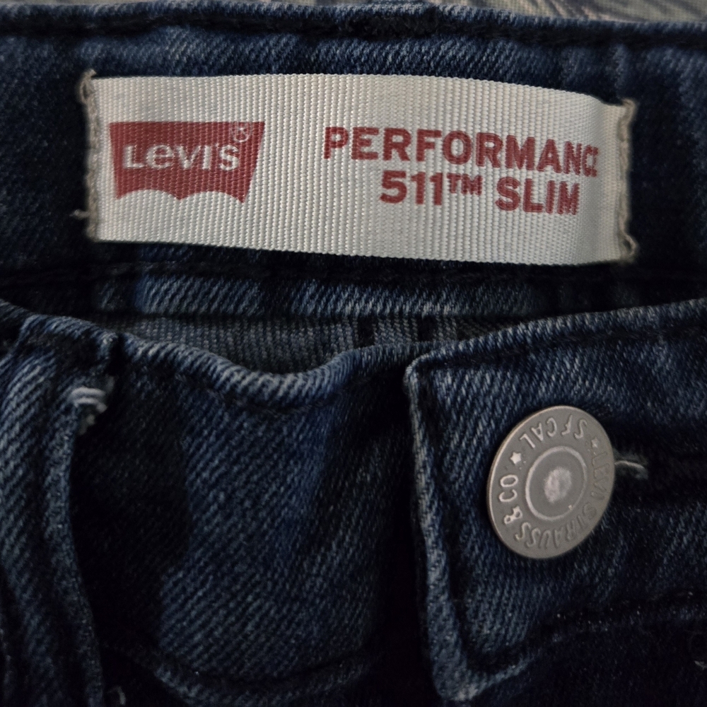 Kids Levi's Straight Leg Sz 8 reg Performance 511 Slim - Picture 3 of 5